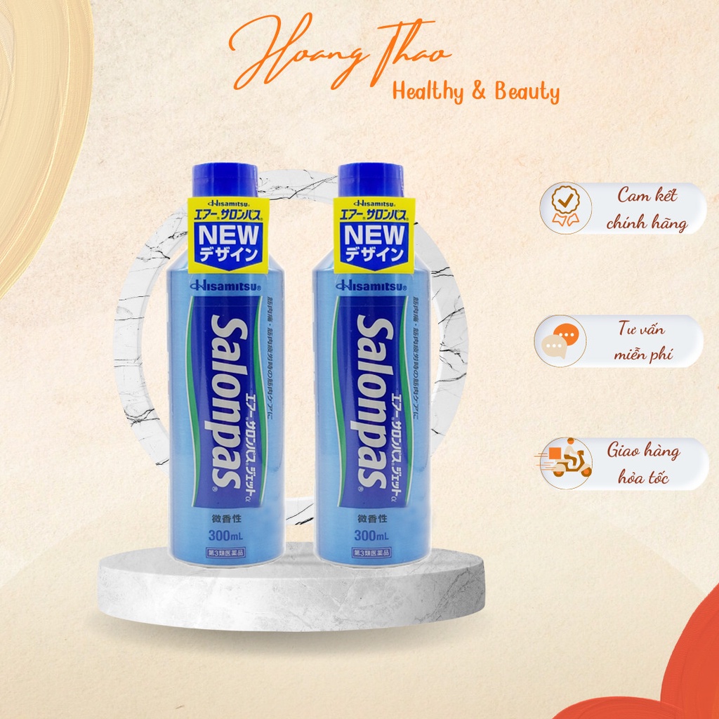 CHAI XỊT GIẢM ĐAU, NHỨC MỎI SALONPAS HISAMITSU 300ML NHẬT BẢN