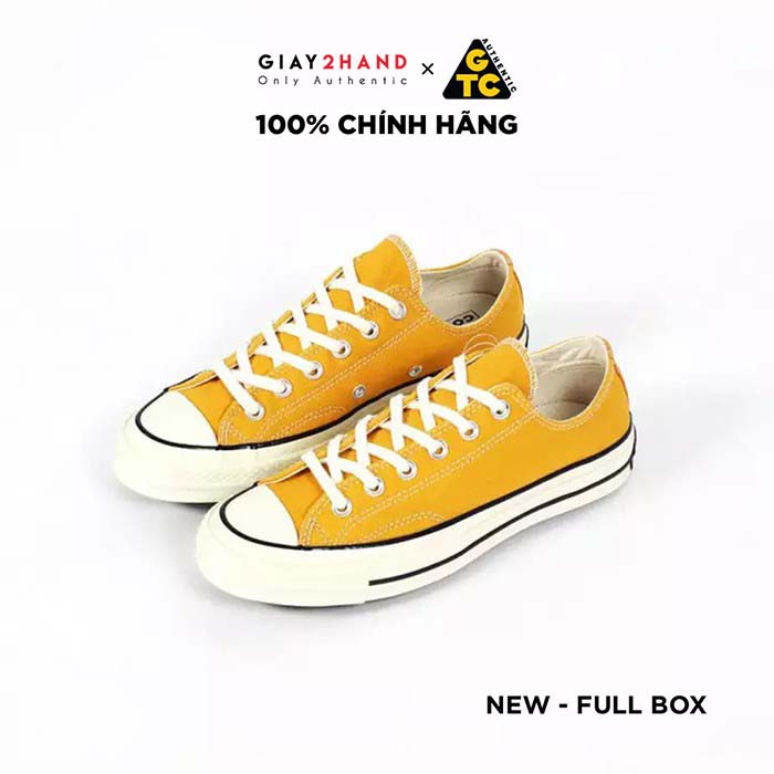 Giày Thể Thao Auth CONVERSE CHUCK TAYLOR 70S LOW SUNFLOWER Chính Hãng 100%