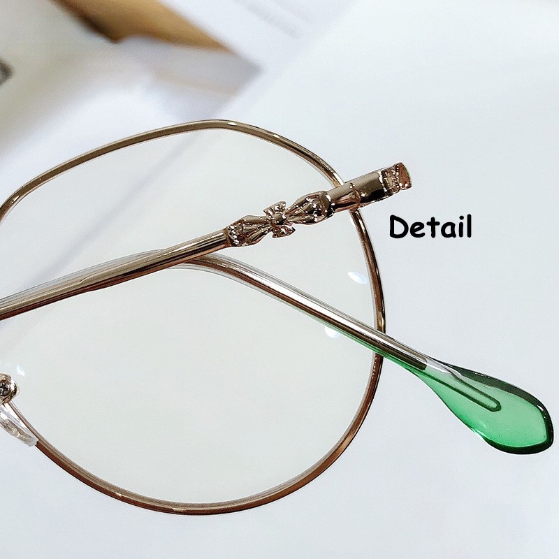 Mắt Kính Gọng Kim Loại Chống Ánh Sáng Xanh Bức Xạ Máy Tính Bảo Vệ Mắt Cho Nam Và Nữ ZOE