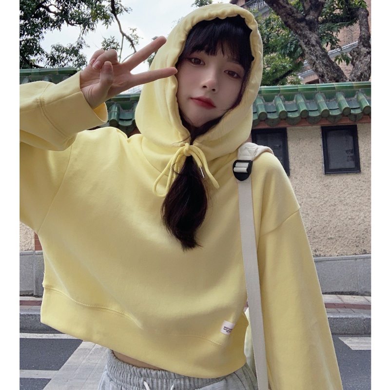 Áo hoodie nữ tay dài dáng rộng 46336 | BigBuy360 - bigbuy360.vn