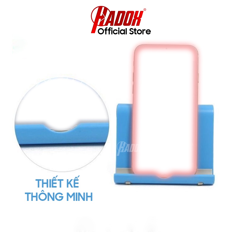 Giá đỡ điện thoại, ipad, máy tính bảng bằng nhựa có thể điều chỉnh độ cao, đế kê điện thoại để bàn