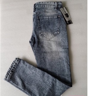 Quần jeans nam đen xám trơn cao cấp