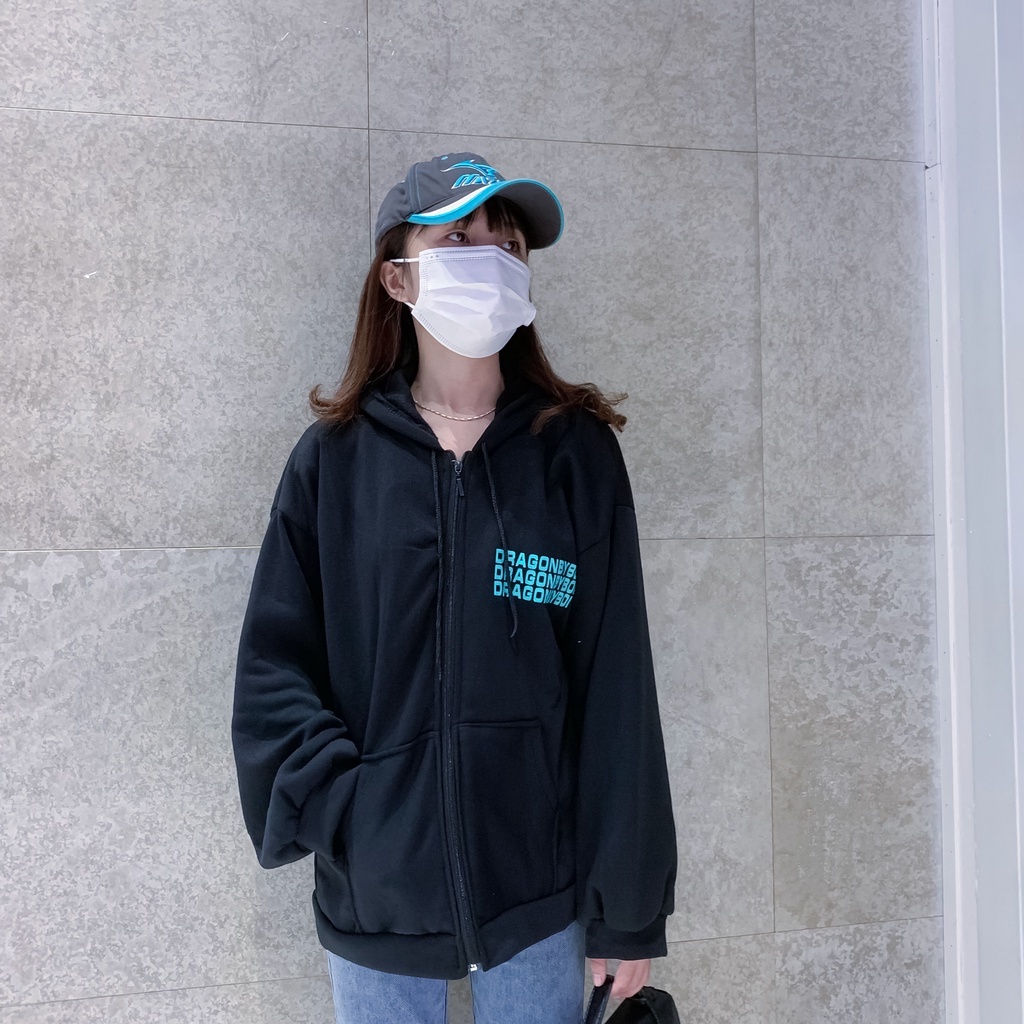 Áo Hoodie Nỉ Khóa Kéo Có Lót Lông Form Rộng Tay Phồng | BigBuy360 - bigbuy360.vn