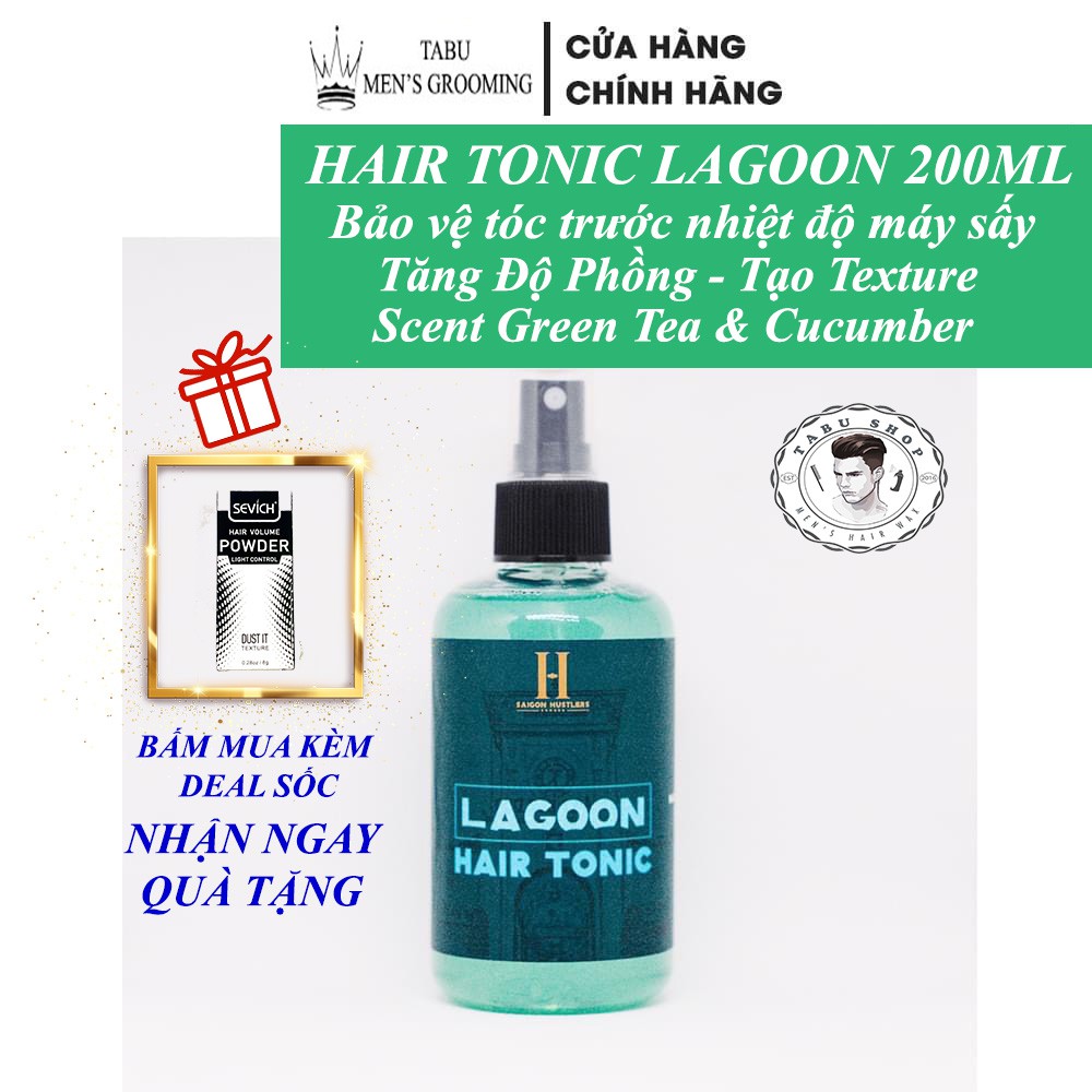 Xịt dưỡng tạo phồng tóc Hair Tonic Lagoon By Saigon Hustlers - dung tích 200ml