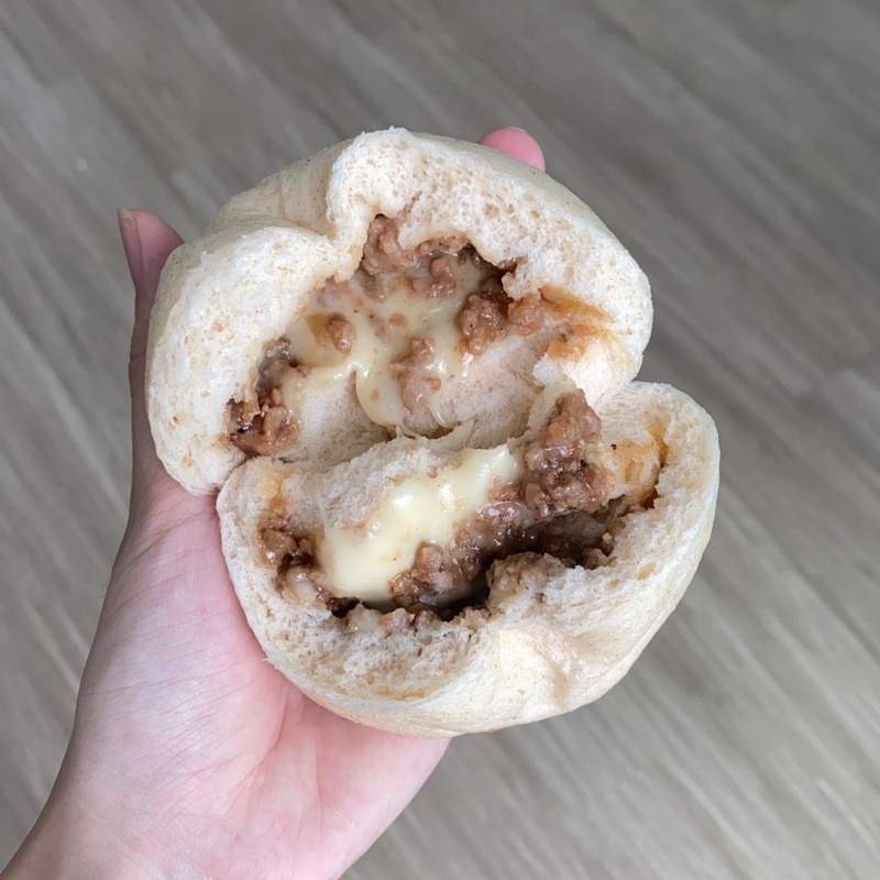 Bánh Bao Nguyên Cám Nhân Bò Phomai 5 Bánh - For Eatclean, DAS, Lowcarb &amp; Tiểu đường
