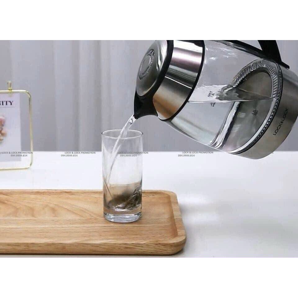 Ấm đun nước thủy tinh siêu tốc pha trà cafe thông minh Bình nước thủy tinh chịu nhiệt để bàn