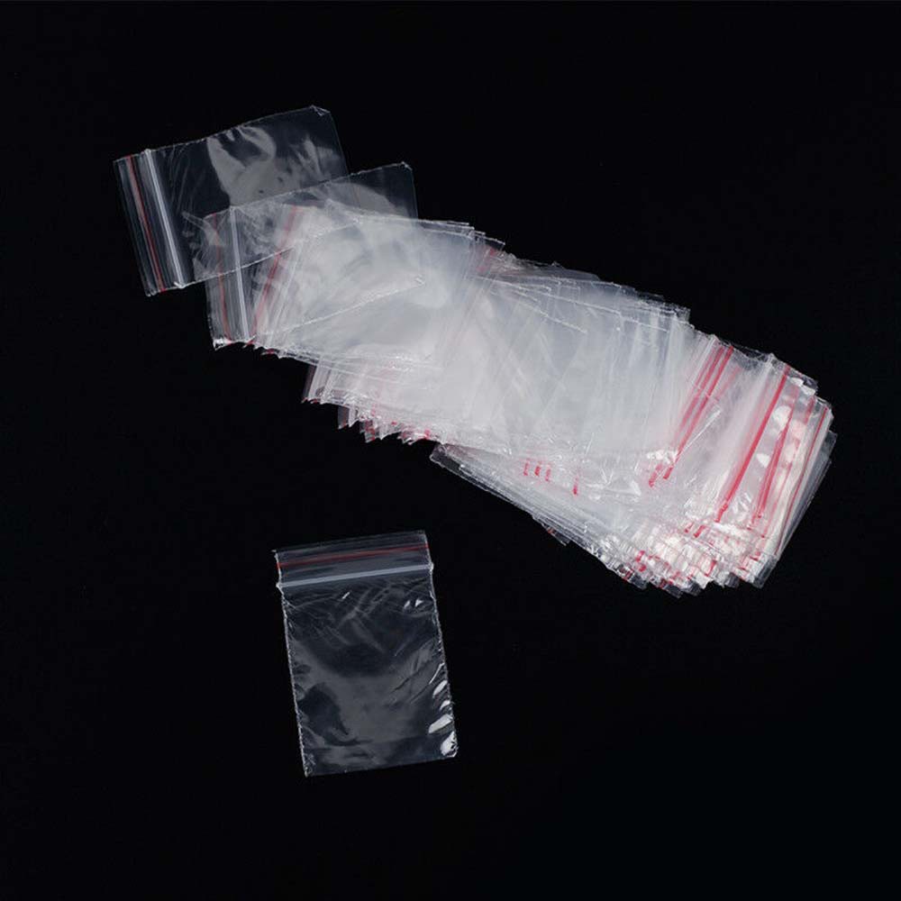 Set 100 túi nhựa pe trong suốt đựng thức ăn chống ẩm có thể tái sử dụng