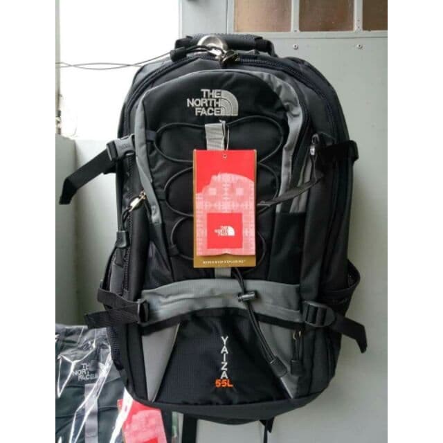 Balo Du Lịch Outdoor Thời Trang TNF_Ghi Đen