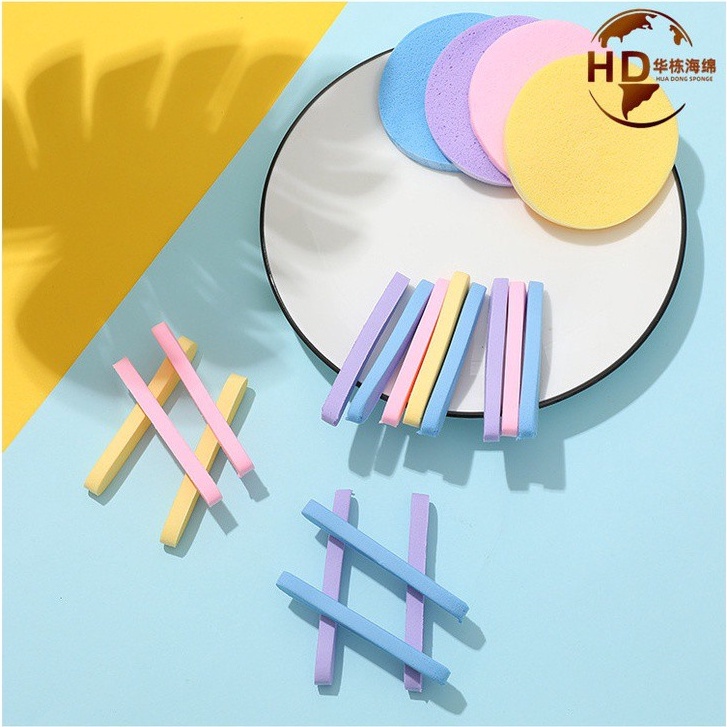 Bông nở tẩy trang Chivey  (Lẻ 1 Chiếc) , Bông mút bọt biển siêu mềm rửa mặt 88093