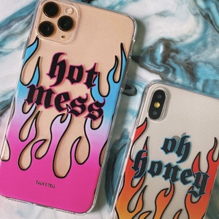 ốp iphone lửa hot mess dẽo trong cao cấp