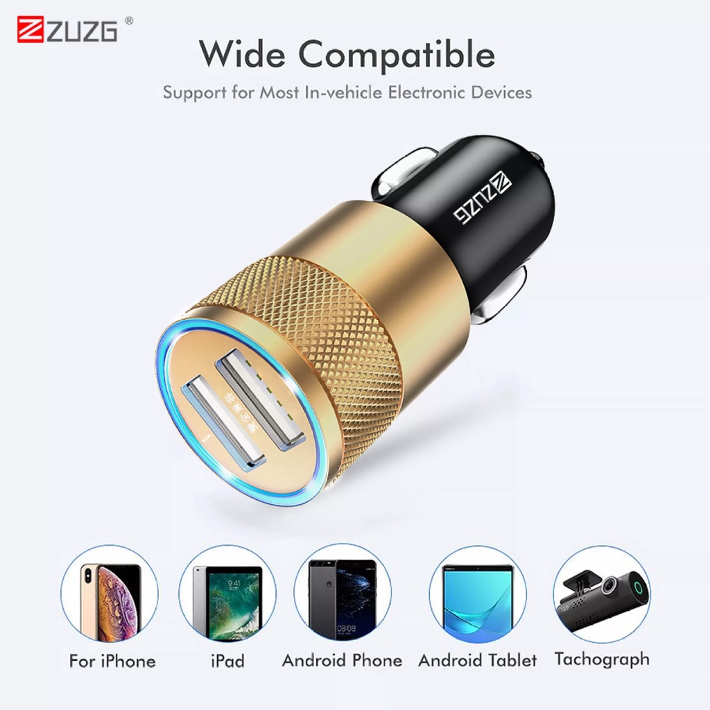 Tẩu sạc oto 35w chính hãng ZUZG - C02Q