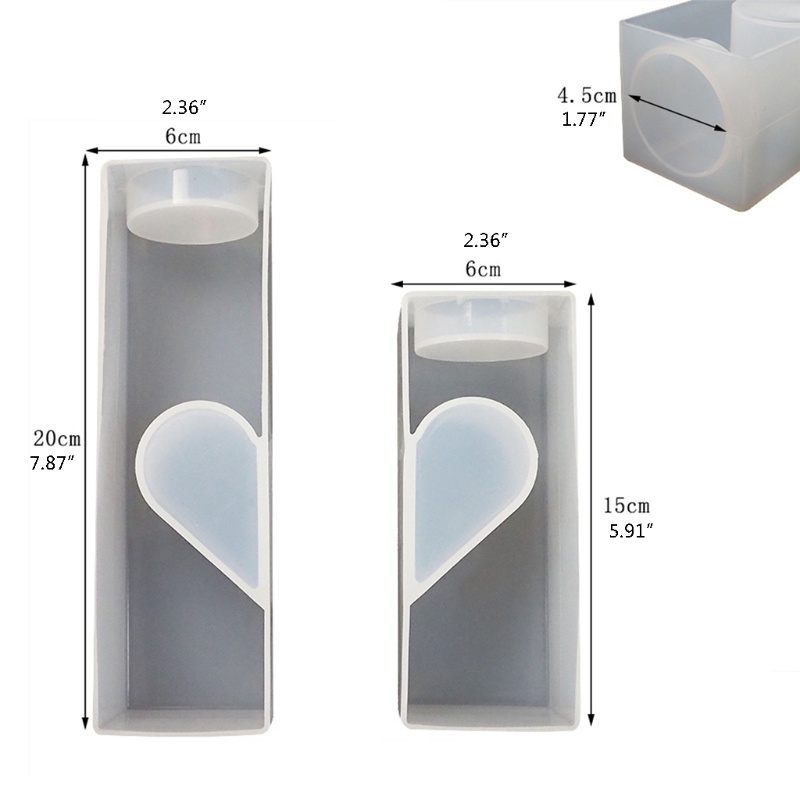 Khuôn Làm Giá Đỡ Nến Xà Phòng Resin Thủ Công DIY