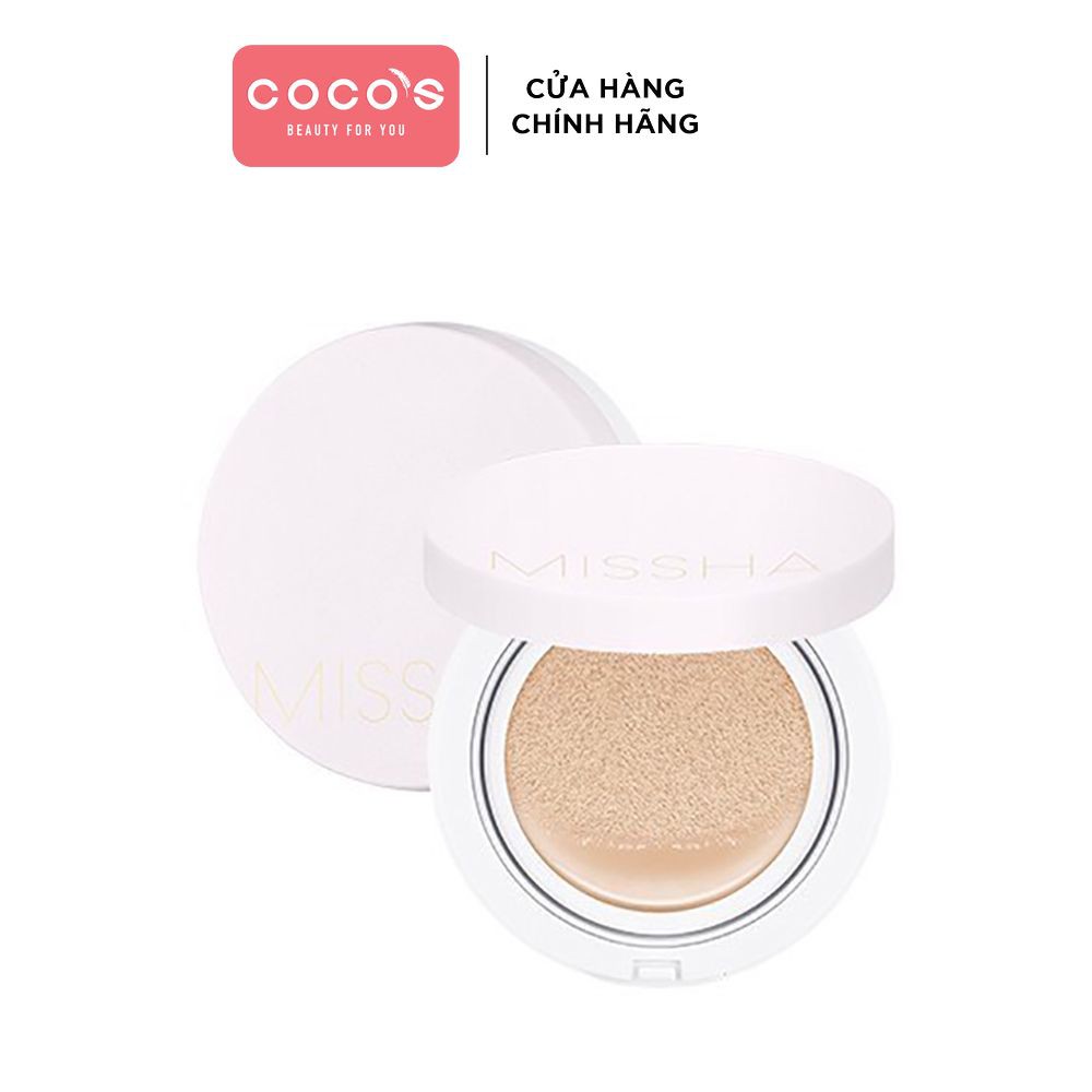 [Mã COSCOCOT3 -8% đơn 250K] Phấn Nước Kiềm Dầu Missha M Magic Cushion Cover Lasting SPF50+ 15g - HỘP HỒNG