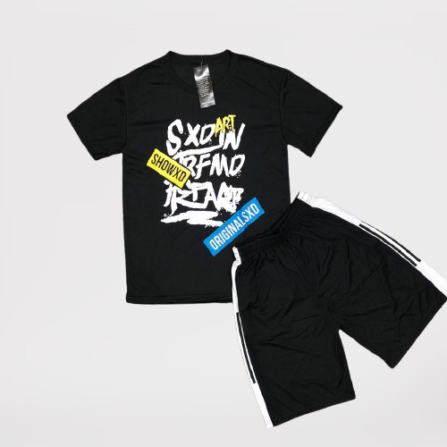 Thun lạnh mặc nhà đồ bộ 2D mẫu Memeo Đen cam kết chất lượng sản phẩm đồ thể thao nam thun cotton - Cô Ba Shop | BigBuy360 - bigbuy360.vn