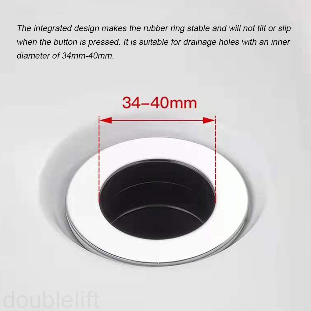 Nắp Lọc Rác Bồn Rửa Chén / Phòng Tắm Bằng Nhựa Chống Tắc Nghẽn Tiện Dụng Cho Nhà Bếp