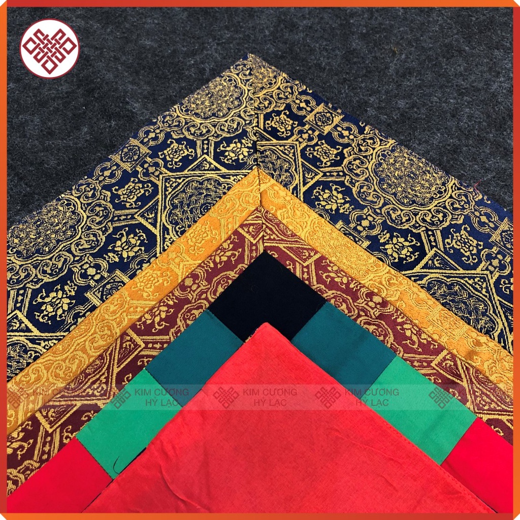 Khăn Trải Bàn Thờ Khăn Trang Trí Bàn Thờ Mật Tông [Kim Cương Hỷ Lạc] Ngũ Sắc