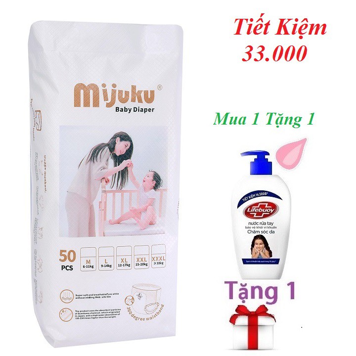 Bỉm Quần Mijuku - M100 L100 XL100 XXL100 XXXL100 - Tặng Quà