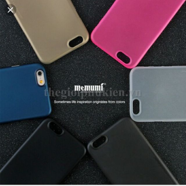 Ốp lưng lụa siêu mỏng iphone 6 plus/6splus chính hãng memumi