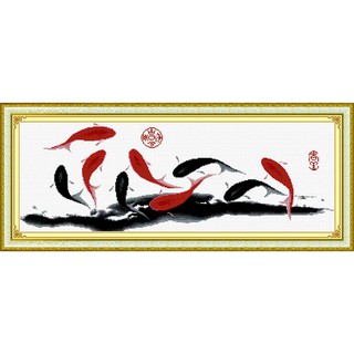 Tranh Thêu Chữ Thập Dư Dã Liên Tục MF115 (Khách tự thêu) KT:91x38cm