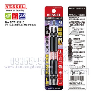 BỘ 2 MŨI BẮT VÍT VESSEL SDT142150