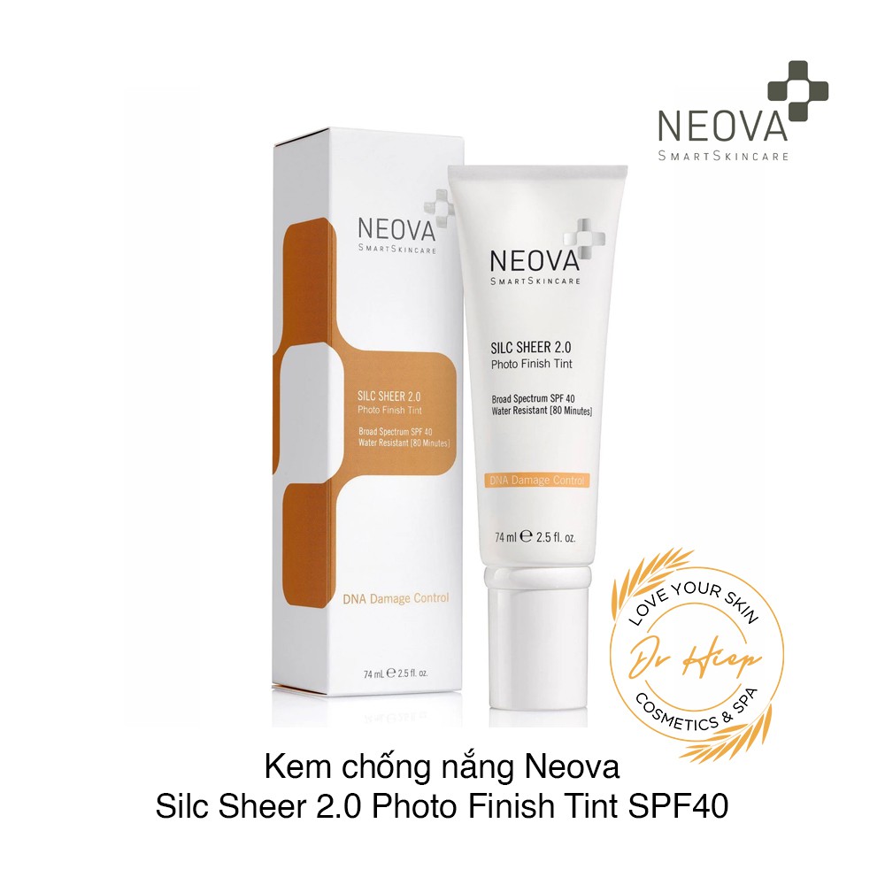 Kem chống nắng che khuyết điểm NEOVA SILC SHEER 2.0 PHOTO FINISH TINT SPF40 tube 74ml