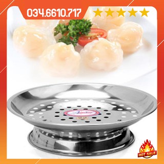 Xửng hấp đa năng có chân inox - có thể làm đĩa để trái cây