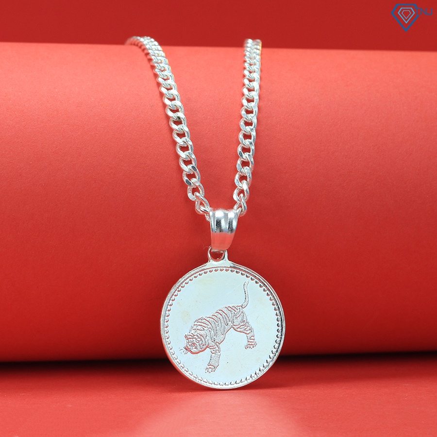 Vòng cổ bạc cho bé tuổi hổ khắc ngày tháng DCT0091 - Trang Sức TNJ