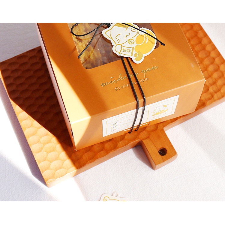 Hộp đựng bánh, kẹo, hộp giấy đựng thực phẩm, đựng quà kích thước 12x13x7cm - POPPY STORE