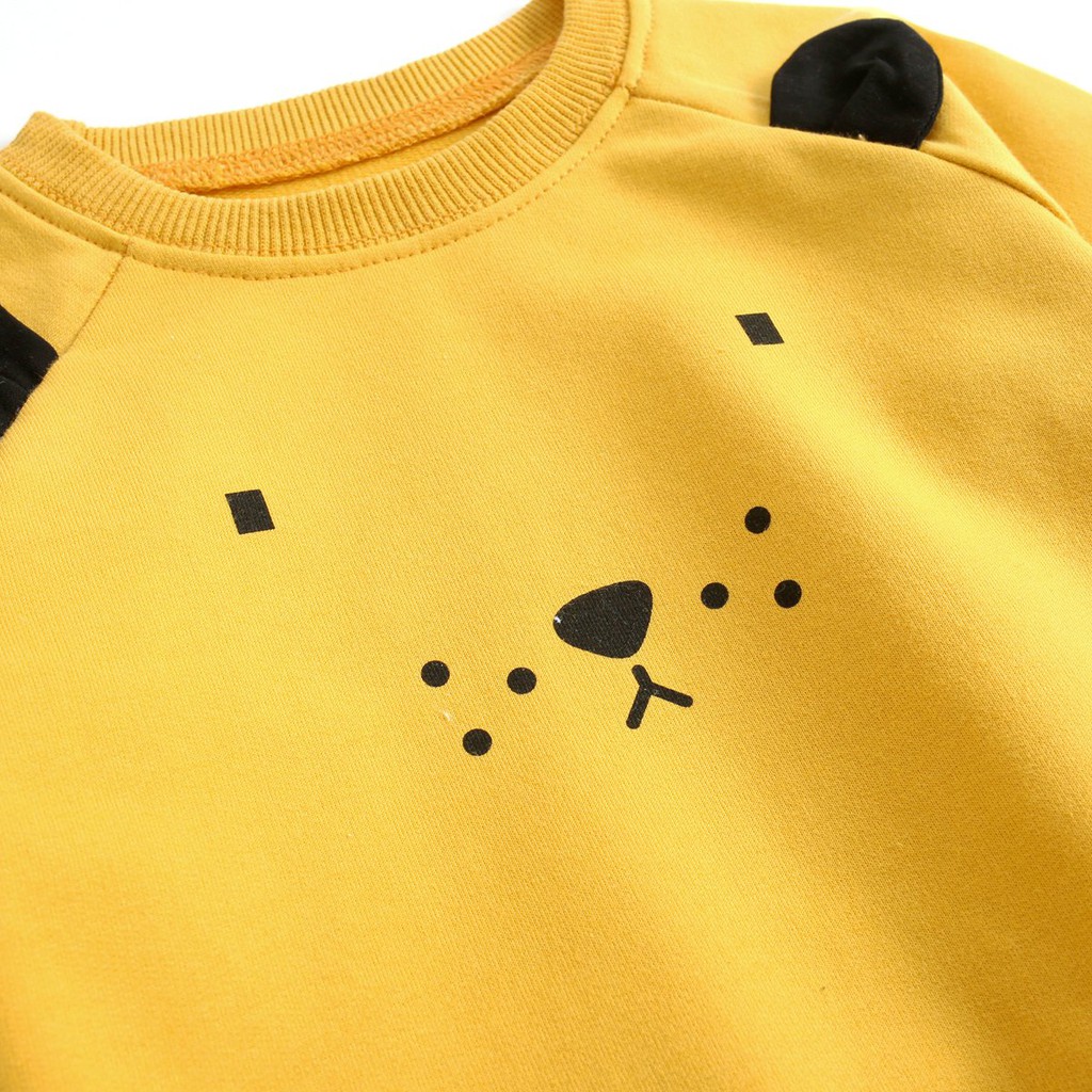 Set Trang Phục Sanlutoz Thời Trang Mùa Thu Cho Bé In Hình Sư Tử