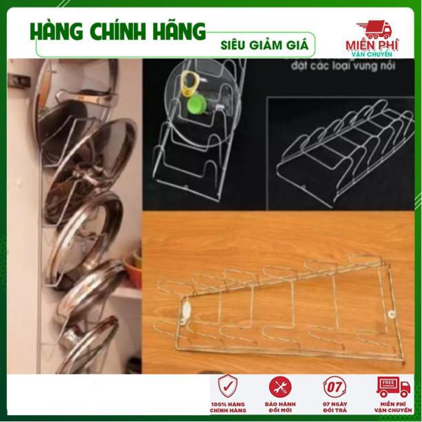 Giá Cài Vung Nồi Inox 6 Tầng PL30S - Đồ Gia Dụng Thông Minh