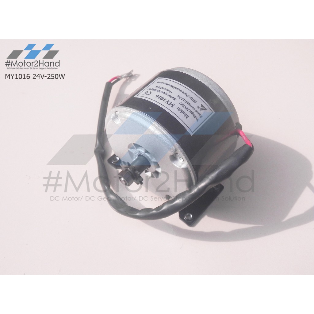 Động cơ chổi than xe điện MY1016 24V-250W không giảm tốc