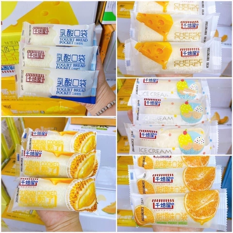 Tphcm sẵn box 500gr bánh sữa chua các vị mix tuỳ chọn