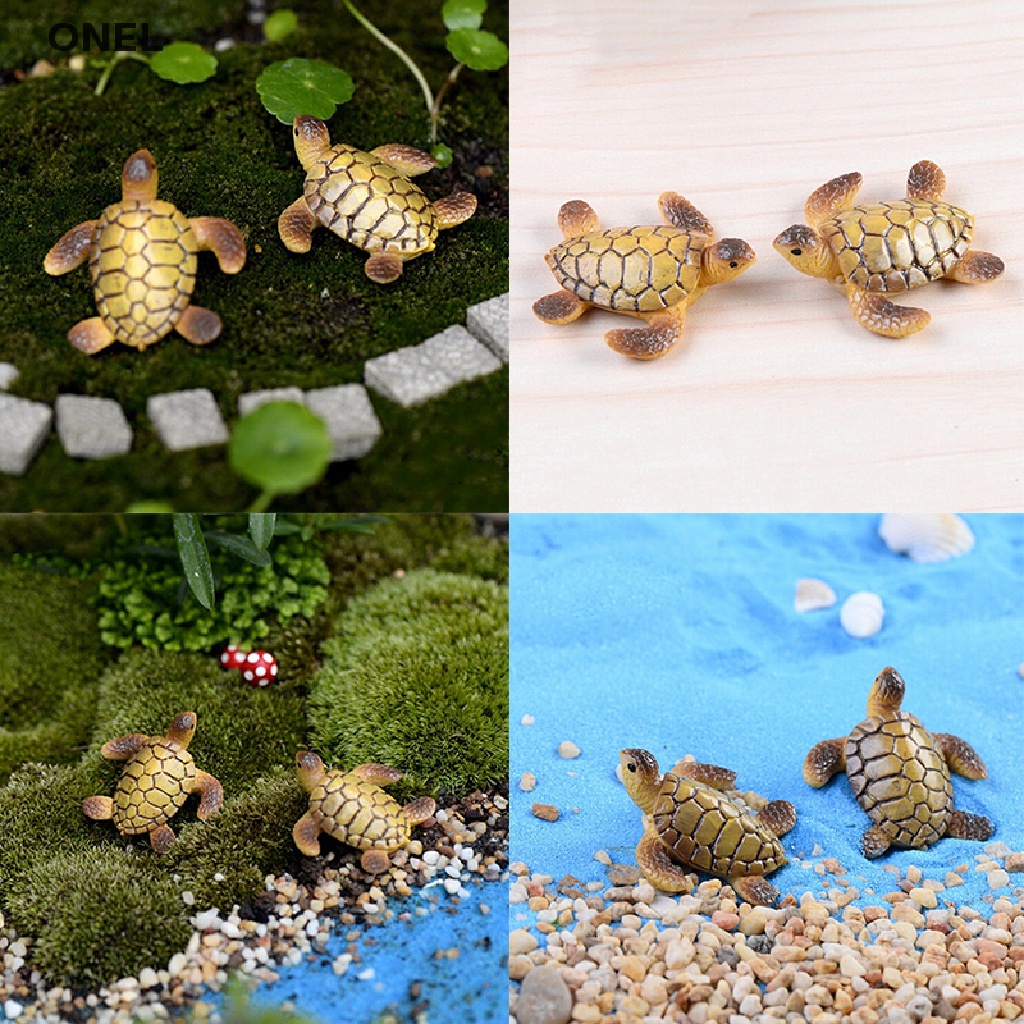 on 1pc Miniature Dollhouse Bonsai Fairy Garden Landscape Sea Turtle Decor mx