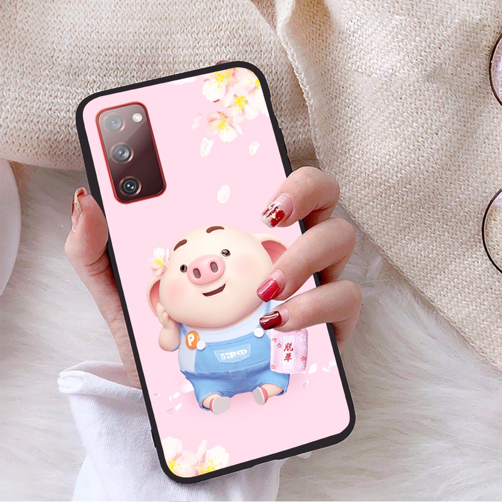 Ốp lưng Samsung Galaxy S20 FE viền dẻo TPU BST Lợn Tết