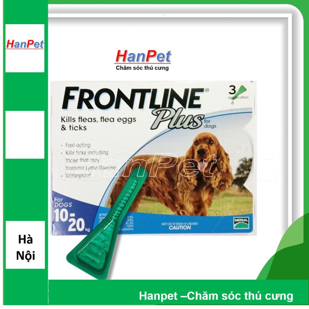 HN- Nhỏ gáy trị ve rận FRONTLINE FLUS Nhập từ Pháp xà mâu và demodex ghẻ máu chó