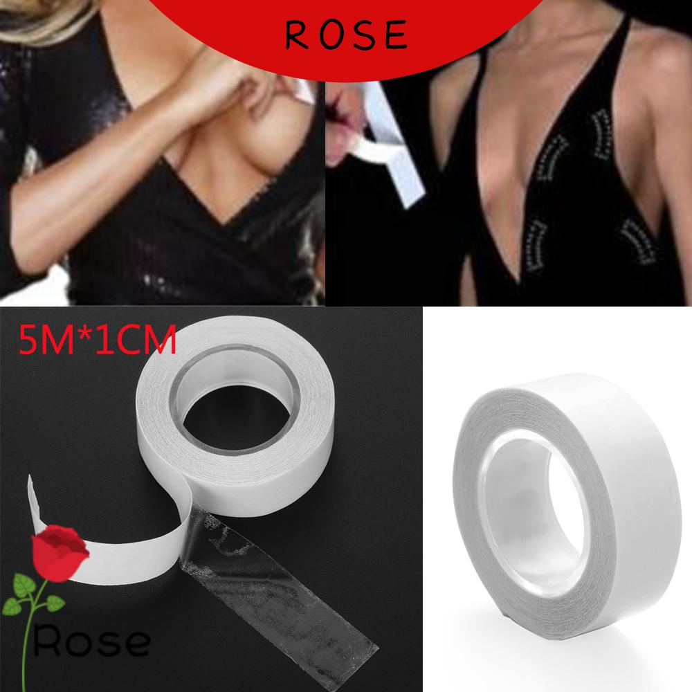 Cuộn băng keo dán hai mặt giữ dây áo ngực cấp y tế vô hình chống thấm nước thời trang 5m dành cho nữ