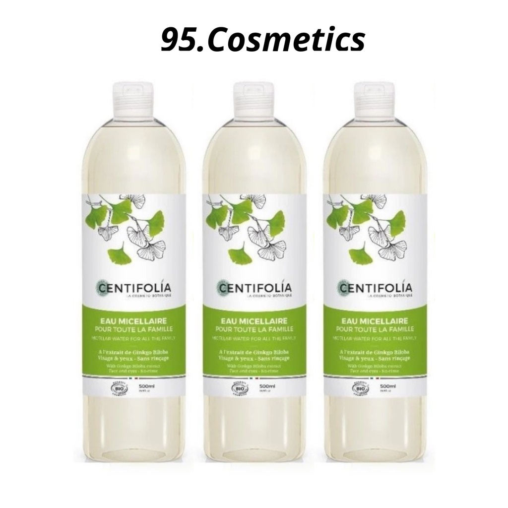 Nước Tẩy Trang Rau Má Centifolia Eau Micellaire Pháp 500ML An Toàn Nhẹ Dịu, Không Gây Kích Ứng