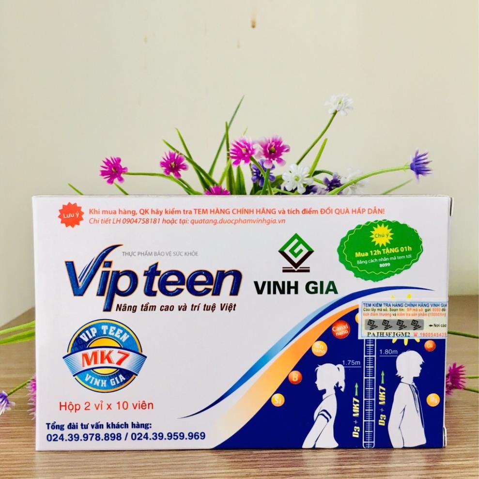 VIPTEEN - Giúp trẻ phát triển chiều cao vượt trội