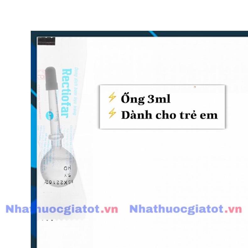 Ống Bơm Trực Tràng RECTIOFAR Hỗ Trợ Đi Tiêu Trong Các Trường Hợp Táo Bón NHÀ THUỐC SÀI GÒN