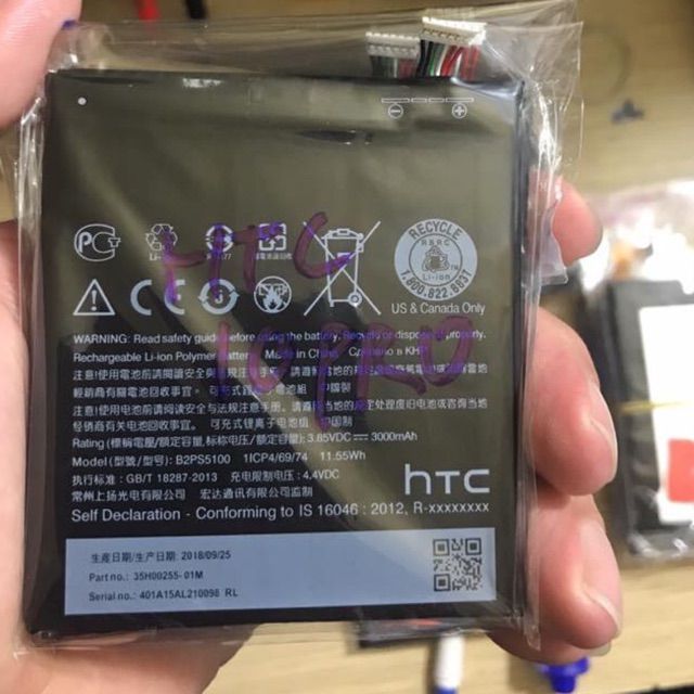 Pin HTC desire 10 pro xịn bảo hành 6 tháng
