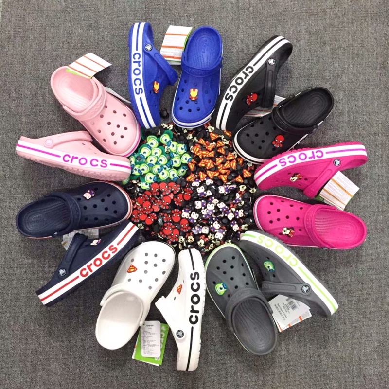 STICKER, JiBBITZ, CHARM 2D GẮN DÉP CROSS, DÉP CÁ SẤU, DÉP SỤC