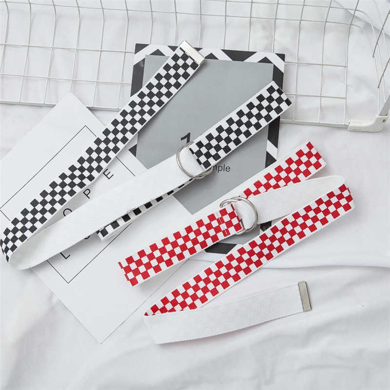 Dây Nịt Vải Sọc Ca Rô 13527bf Cho Nam Nữ