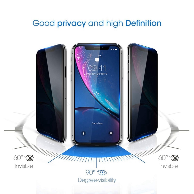 Kính Cường Lực Toàn Màn Hình Chống Nhìn Trộm Cho Oppo Realme GT 20a Q2I Nrz 20 30 Q2 7 X7 Pro 30a