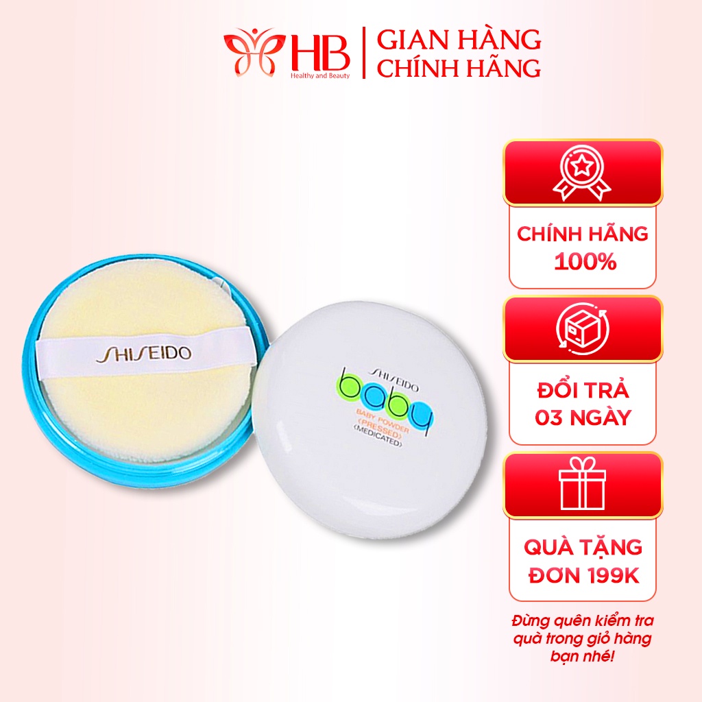 Phấn phủ kiềm dầu Shiseido Baby Power Nhật Bản 50gr giữ lớp trang điểm lâu trôi