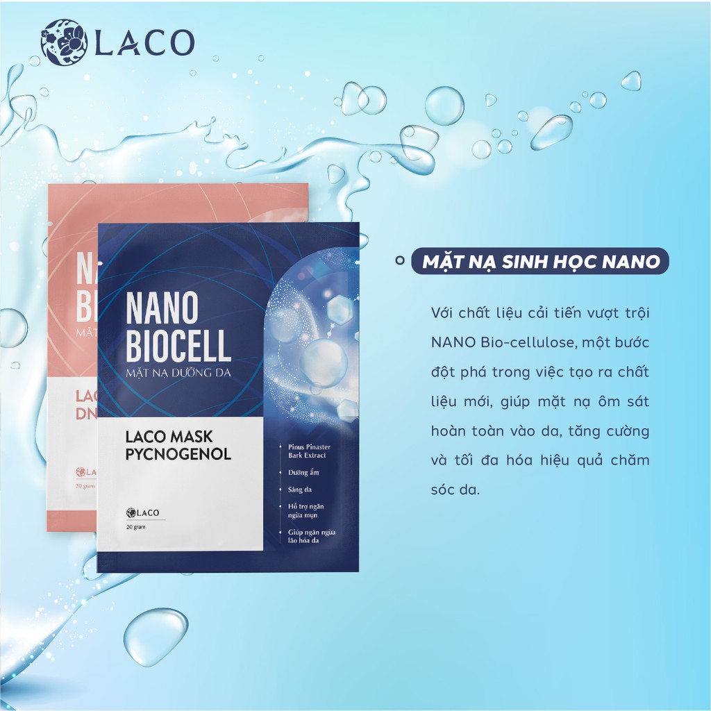 Mask BIOCELL NANO LACO - cấp ẩm, chăm sóc da chuyên sâu - 20g