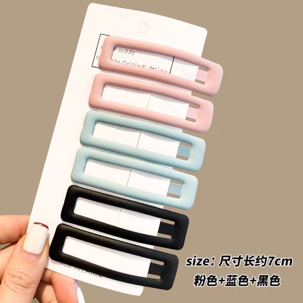 Kẹp Tóc Màu Nhám Thiết Kế Độc Đáo Thời Trang Cho Nữ