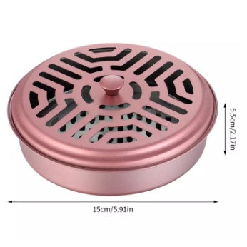 Khay nhang muỗi cao cấp kèm nắp tiện dụng ( giao màu ngẫu nhiên)