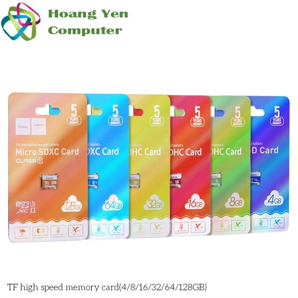 Thẻ Nhớ MICRO SDHC 8GB Hoco Class 10 75MB/S Chống Nước - BH 5 Năm - Hoàng Yến Computer