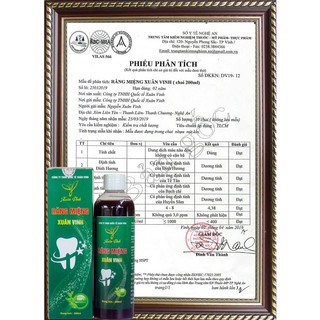 nước súc miệng sâu răng xuân vinh