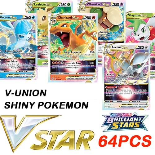 Thẻ Pokemon tiếng Tây Ban Nha Charizard Pikachu Vmax GX MEGA Vstar ESPANOL ánh cầu vồng quà tặng bộ sưu tập cho bé